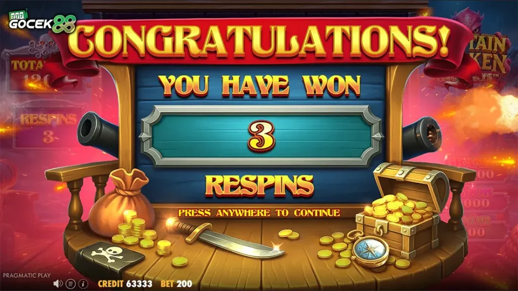 free spin Captain Kraken Megaways