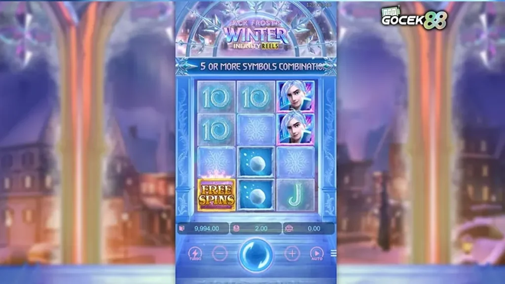 tampilan Jack Frost’s Winter Infinity Reels