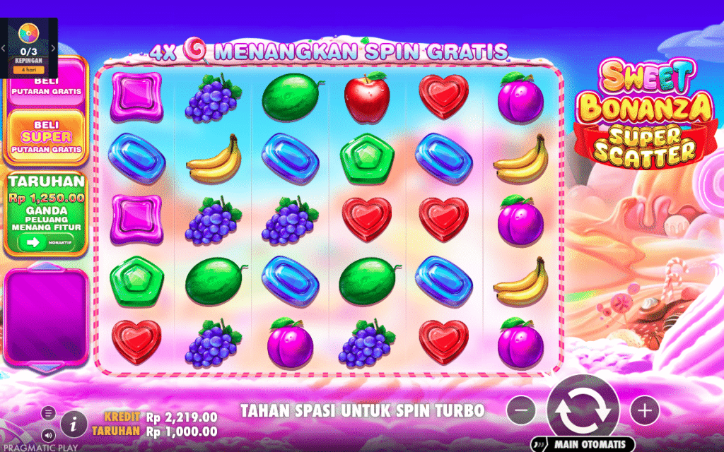 tampilan Sweet Bonanza Super Scatter