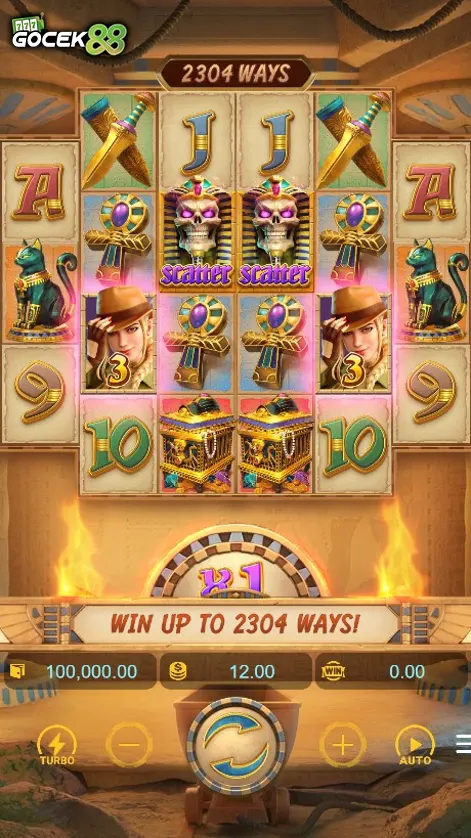 layar permainan Raider Jane’s Crypt of Fortune