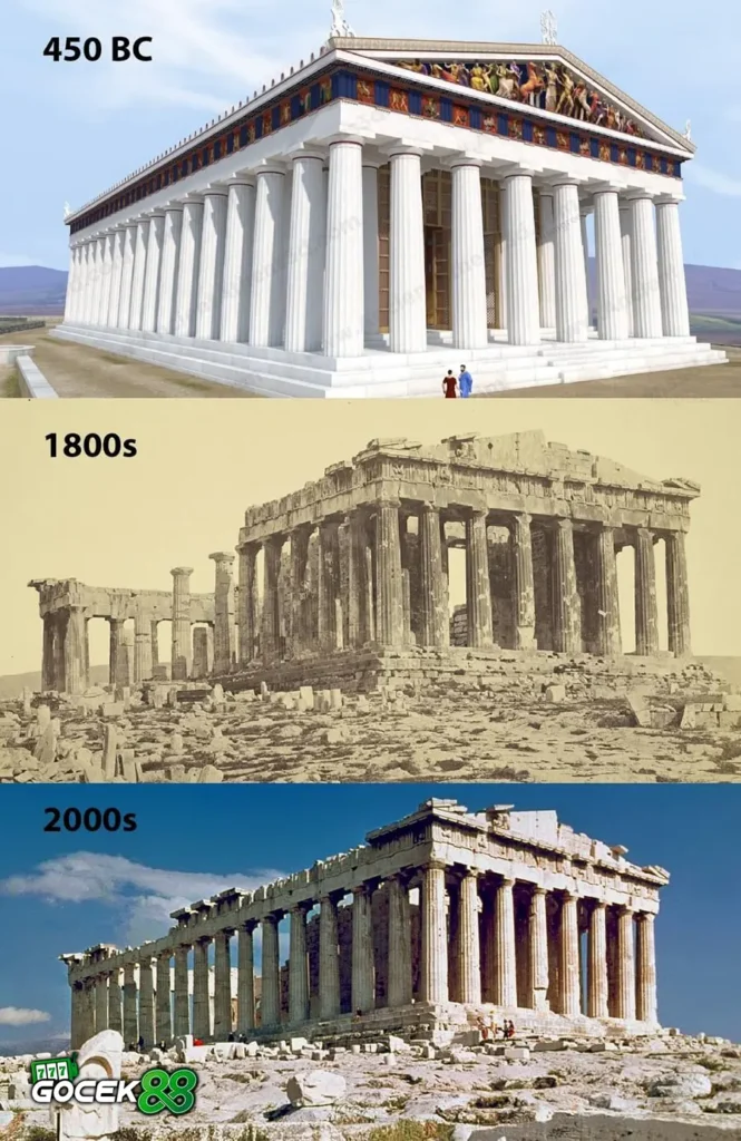 perubahan kuil parthenon 