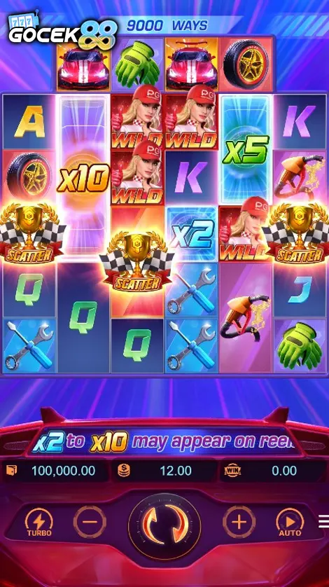 layar permainan Speed Winner